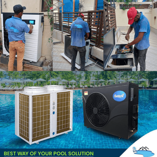 Energy-efficient pool heater for year-round pool warmth